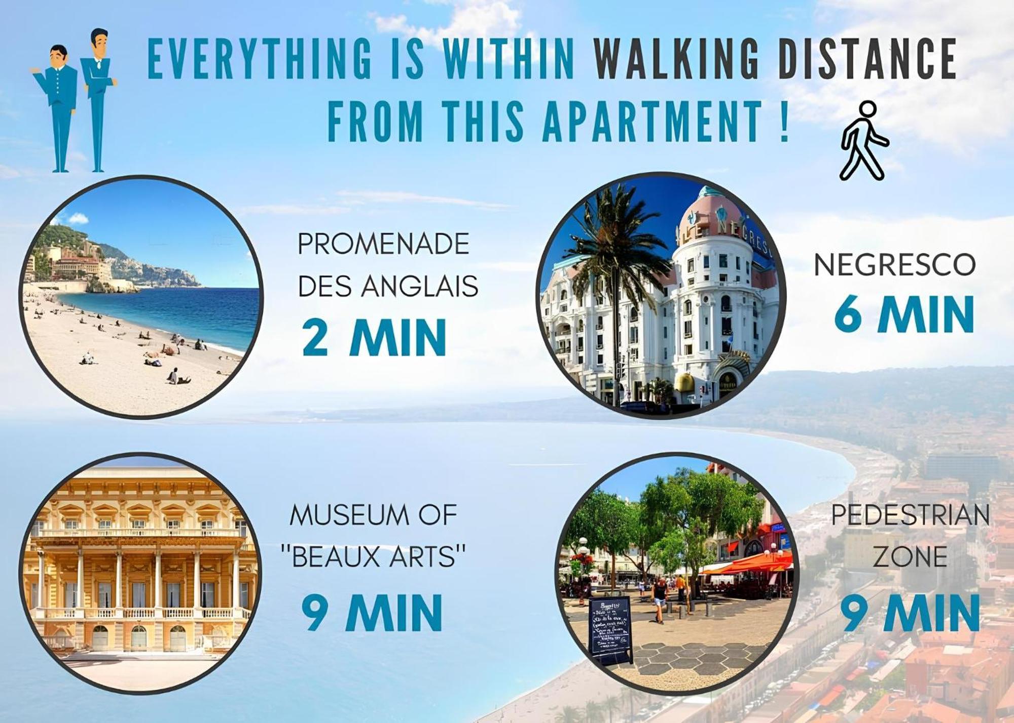 Appartement Claudia - Central - Very Close To Sea - Calm - Ac 니스 외부 사진